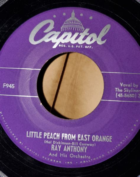 ray anthony and his orchestra little peach from east orange why 1950 vinyl discogs