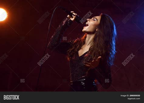Beautiful Singing Girl Image And Photo Free Trial Bigstock