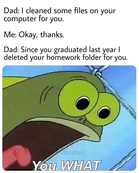 homework folder gone r memes