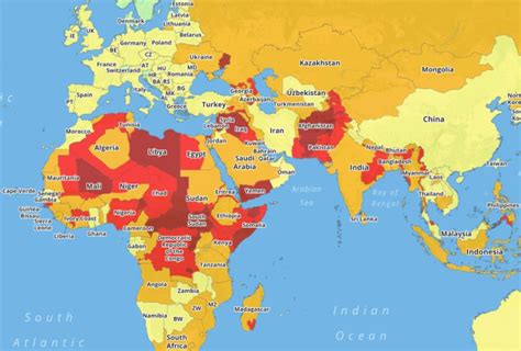 Top 20 Most Dangerous Countries In The World For Tourists
