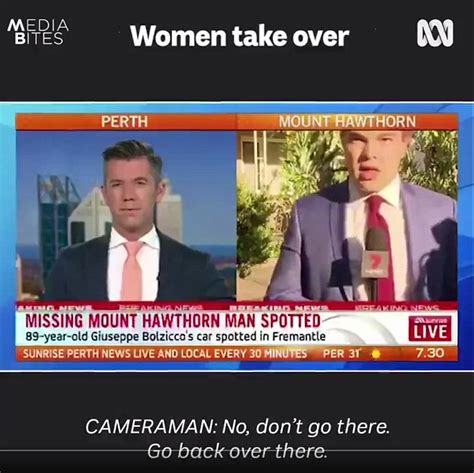The official instagram of #9news perth. Hilarious moment Sunrise reporter misses the start of his ...