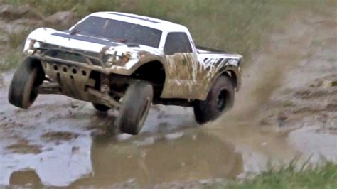 Traxxas Slash 2wd Tsm Ford Raptor Raps The Ground And Mud Wheely Pure