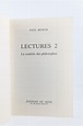 Lectures 2 - La Contrée des philosophes von RICOEUR Paul: couverture ...