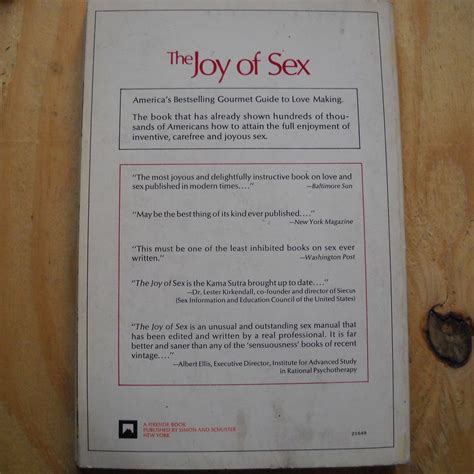 The Joy Of Sex A Gourmet Guide To Love Making Edited By Ale 15000