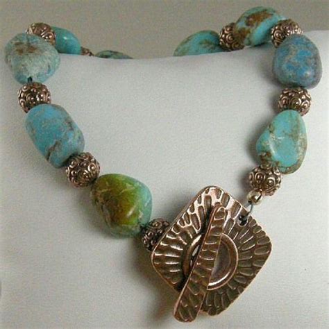 Turquoise Nuggets Copper Bracelet Jewellery Display Bracelets Jewelry