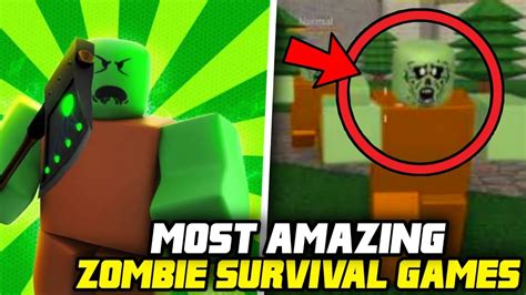 Most Amazing Zombie Survival Games On Roblox In 2022 Youtube