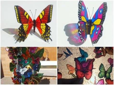 Beautiful Butterflies From Recycled Plastic Recyclart Hanger Crafts