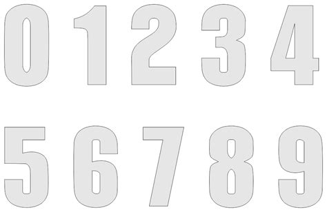 Free Printable Numbers Large 4 Best Images Of Printable Number