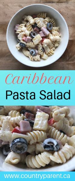 Caribbean Pasta Salad Food Spring Recipes Pasta Salad