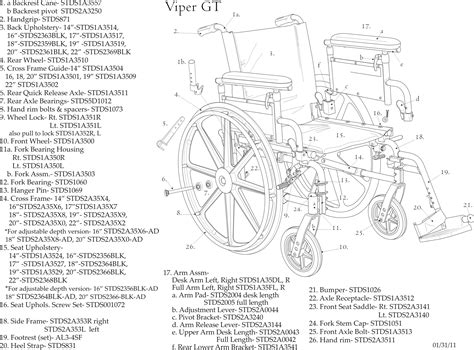 Electric Wheelchair Parts Diagram