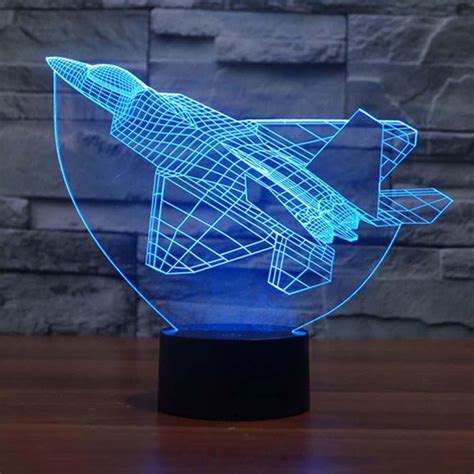Lampe LED 3D Avion – Le Génie de la Lampe 3D