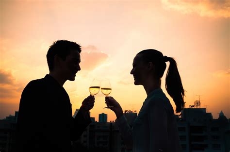 Couple Drinking Wine First Date Speed Date Nz