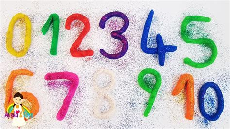 Learn Colors Learn Numbers For Kids Glitter Numbers Educational