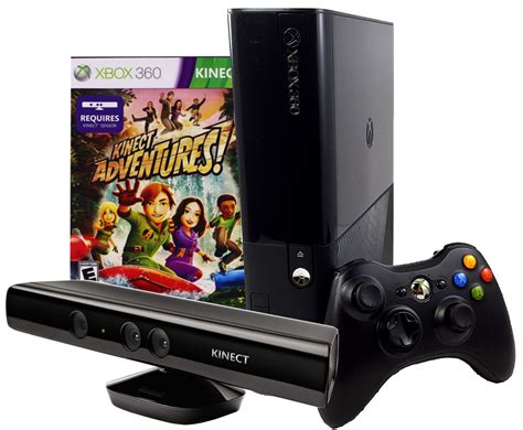 Restored Microsoft Xbox 360 E Slim 4gb Console With Kinect Sensor And Kinect Adventures