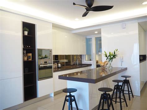 Condominium At Cheras This Design Combines The Kitchen And Dining Space