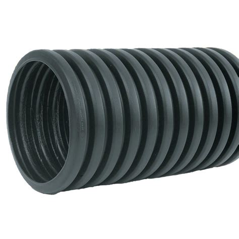 Two other types of black pipe are used in household. 4 in. x 10 ft. Corrugated HDPE Drain Pipe Solid with Bell ...
