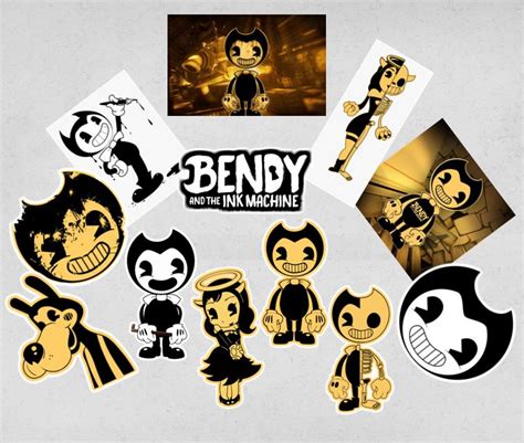Bendy And The Ink Machine Party Favor Stickers 12 Pieces