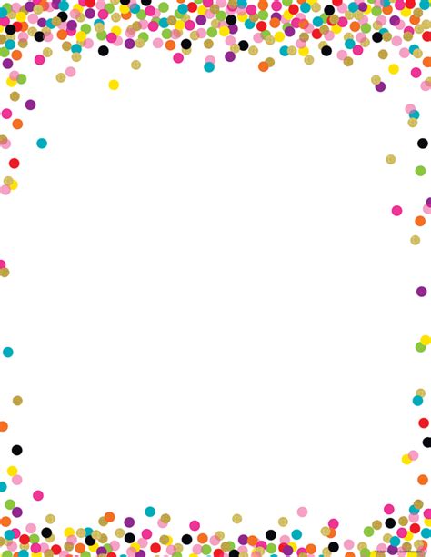 View And Download Hd Confetti Border PNG Image For Free The Image Resolution Is X And