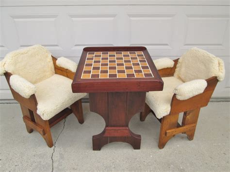 Chess Table And Chairs Foter