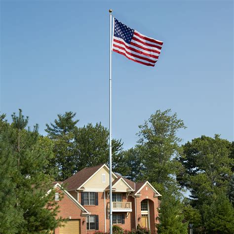 Telescoping Flagpole With Flag 17 Ft Pole 3x5 Flag From Sporty