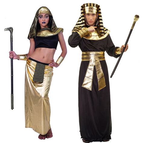 Egyptian Dress For Women Cosplay Couple Halloween Costumes Role Play Men Egypt Pharaoh Costume