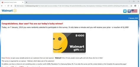 Maybe you would like to learn more about one of these? How to remove "$1000 Walmart Gift Card" pop-up ads (Survey ...