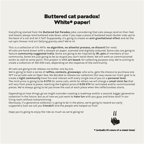 Buttered Cat Paradox ️ Butteredcatnft Twitter