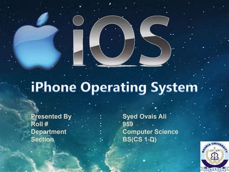 Ios I Phone Operating System Ppt