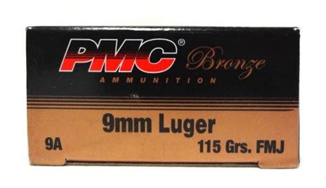 2 Boxes Of Pmc Bronze 50 Centerfire Pistol Cartridges Per Box 9mm