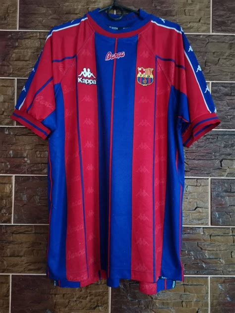 Jersey Fc Barcelona 1997 98 Home Kappa Vintage Etsy