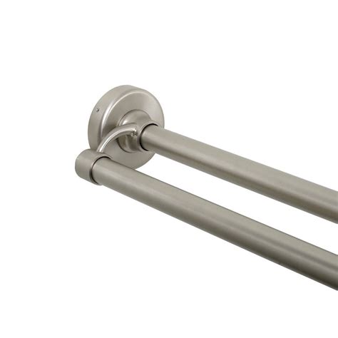 Nickel Double Straight Shower Rod Zenith Products Corp Zpc