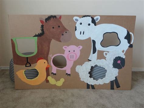 Bean Bag Toss Or Photo Backdrop Made Out Of Cardboard