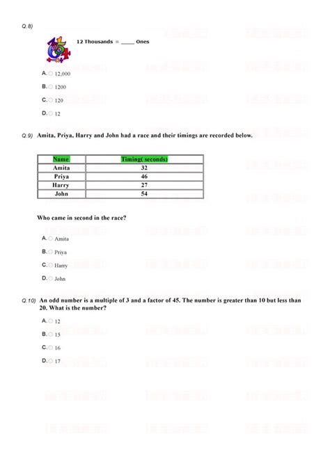 Class 4 Study Material Tagged Imo Worksheets Olympiad Tester