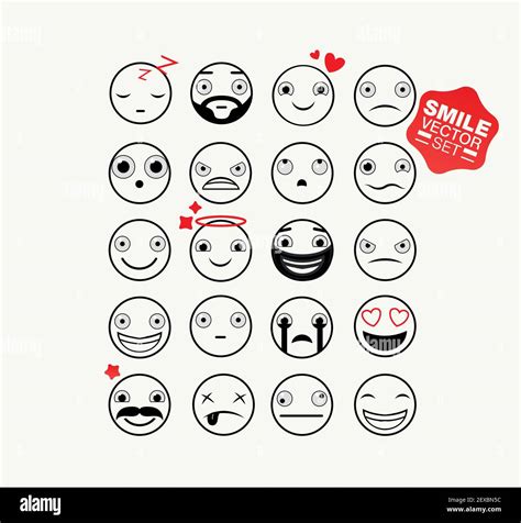 Emoticons And Smile Stock Vector Images Alamy