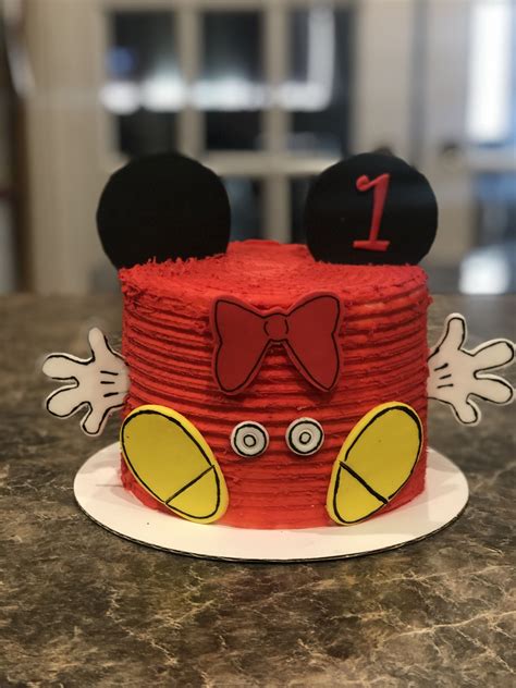 First Birthday Smash Cake Mickey Mouse Smash Cake Mickey Mouse Smash