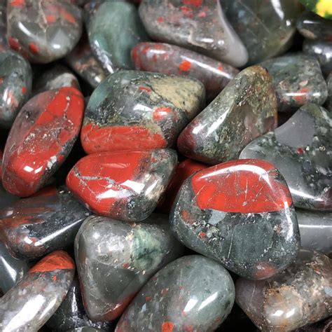 Tumbled African Bloodstone For Healing And Rejuvenation