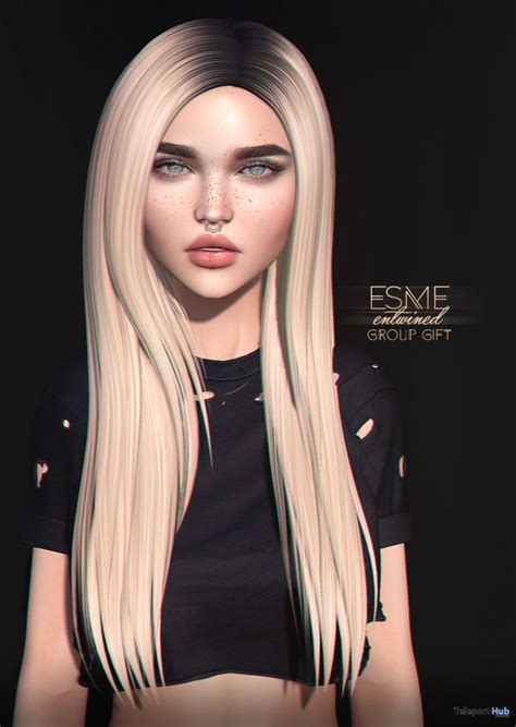 Esme Hair Group T By Entwined Teleport Hub Second Life Freebies