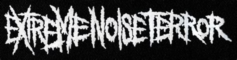 Extreme Noise Terror Logo 9x3 Printed Patch
