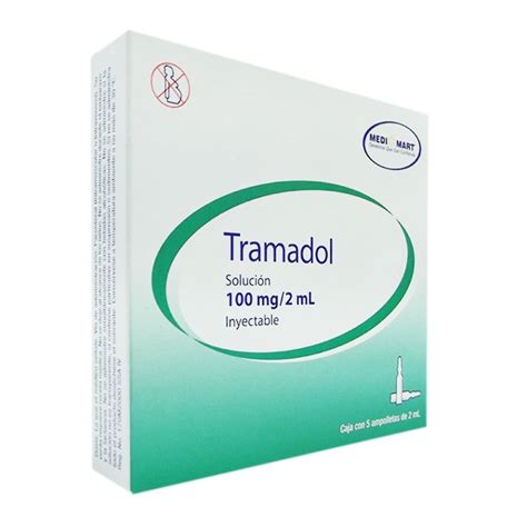 Tramadol Medi Mart 100 Mg 2 Ml Solución Inyectable 5 Ampolletas De 2