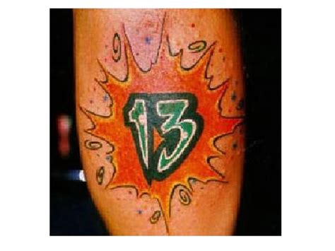 15 Cool Number 13 Tattoo Designs Pretty Designs