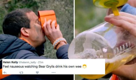 Bear Grylls Mission Survive Celebrities Drink Their Own Urine Tv And Radio Showbiz And Tv