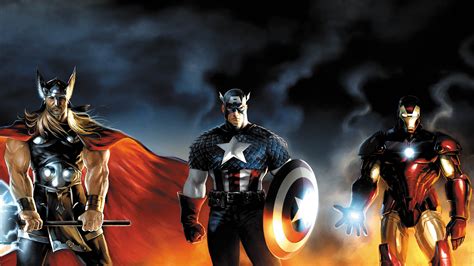 Captain America Iron Man Marvel Comics Thor Hd The Avengers Wallpapers