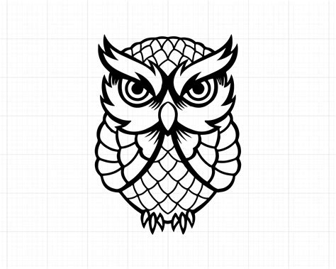 Owl Svg Owl Pdf Owl Clipart Owls Svg Owl Cut File Owl Silhouette Bird