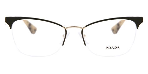 Prada Pr 65qv Cinema Qe31o1 Eyeglasses In Gold Smartbuyglasses Usa