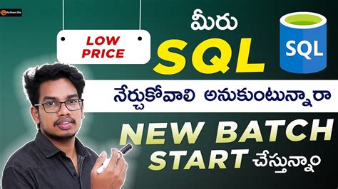 Sql Course In Telugu Basic To Advanced Sql Course In Telugu Oracle