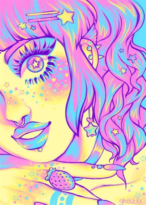 Pastel Dream Goth Girl Bright Art Art Art Inspiration