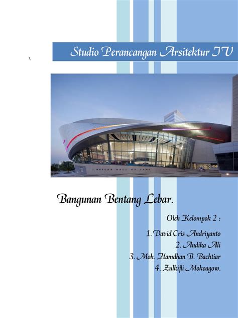 Fungsi utama struktur atap bentang lebar mirip dengan atap normal, yaitu melindungi dari cuaca hujan dan panas, membatasi pandangan, menyediakan isolasi suara dan termal dan sebagainya. struktur bentang lebar - wood scribd indo
