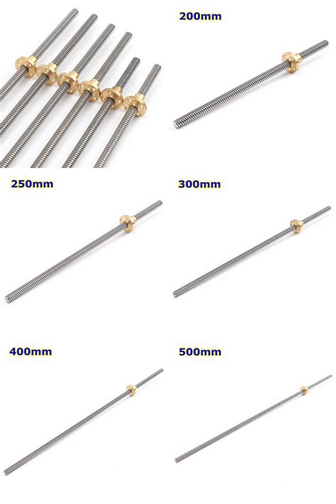 Visit To Buy 8mm Lead Screw Threaded Rod T8 Trapezoidal 150200250