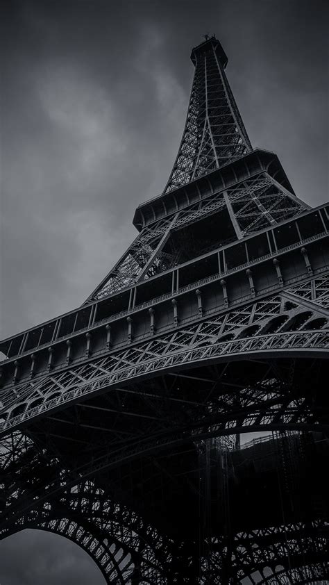 Eiffel Tower Wallpaper Eiffel Tower Dark Wallpaper Iphone Wallpapers For Mobile Phones