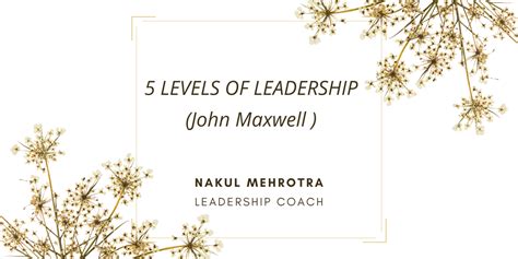 5 Levels Of Leadership